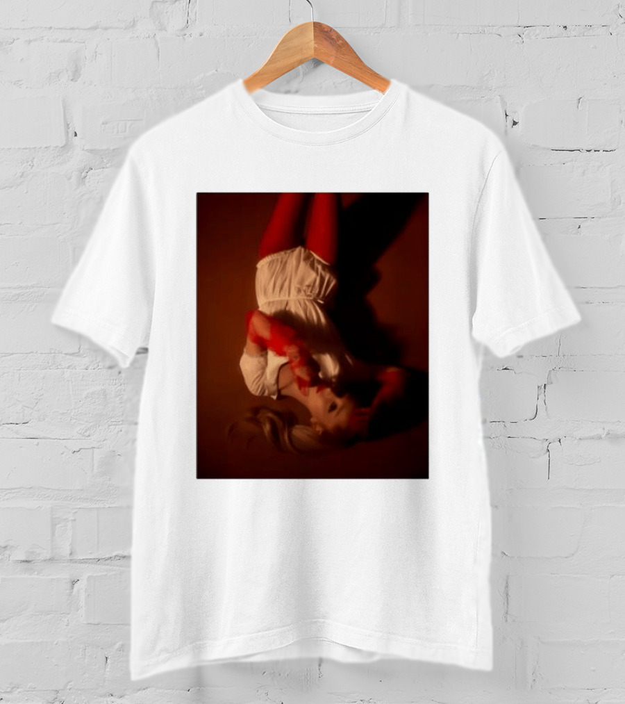 Ariana Grande Red And White Eternal Sunshine Aesthetic T-Shirt