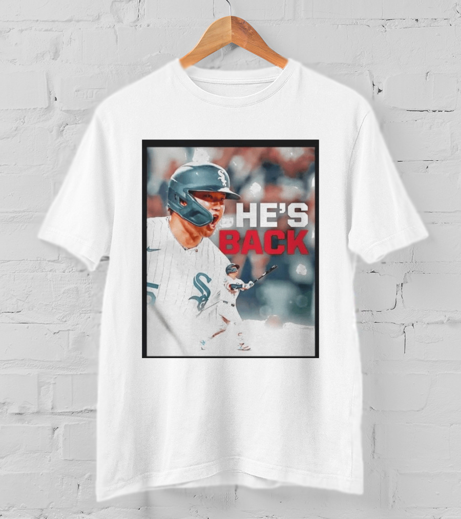 Chicago White Sox Munetaka Murakami He's Back Celebratory Moment T-Shirt