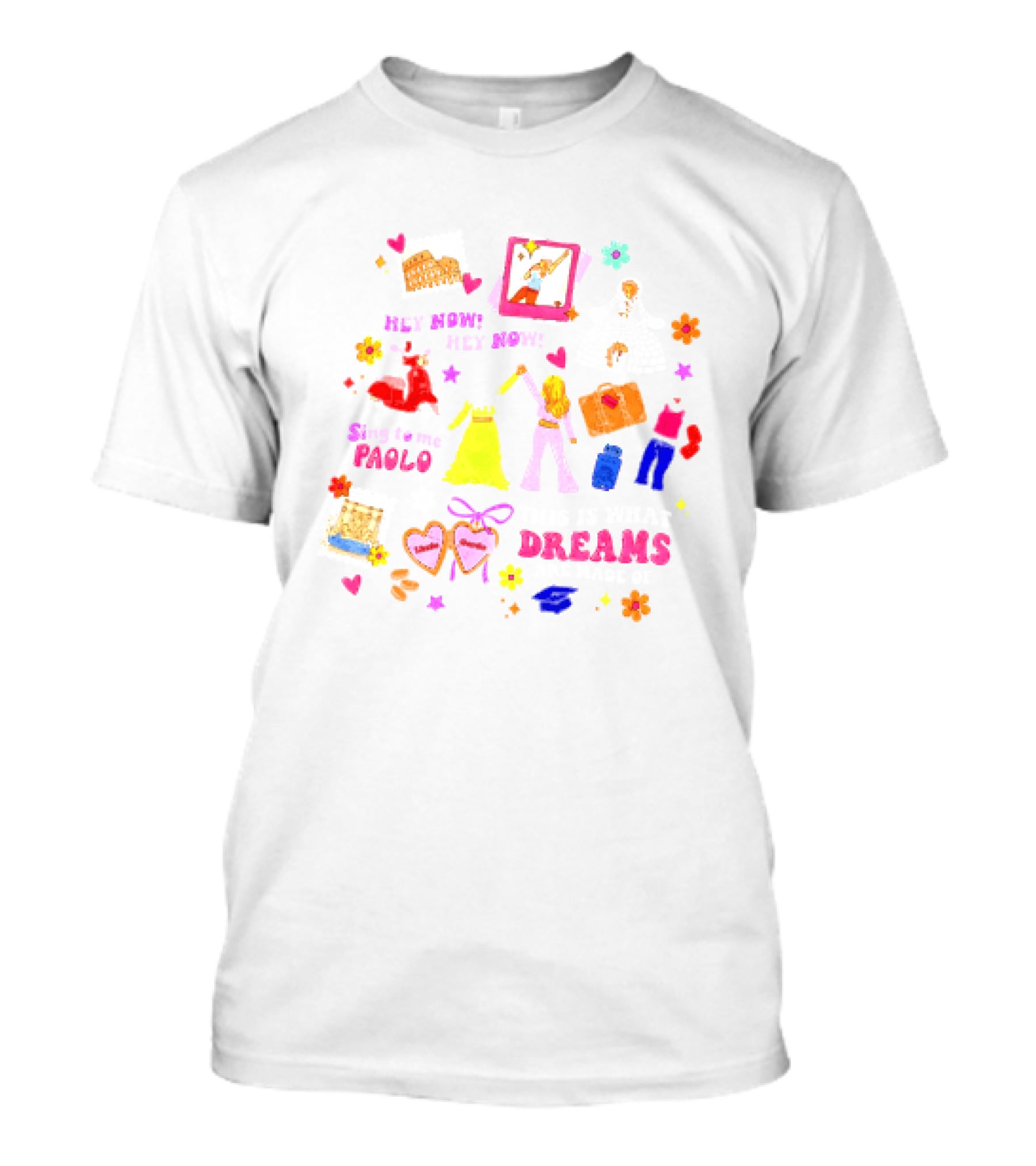 Lizzie McGuire Dreams Are Made Of Hey Now Hey Now Sing To Me Paolo T-Shirt