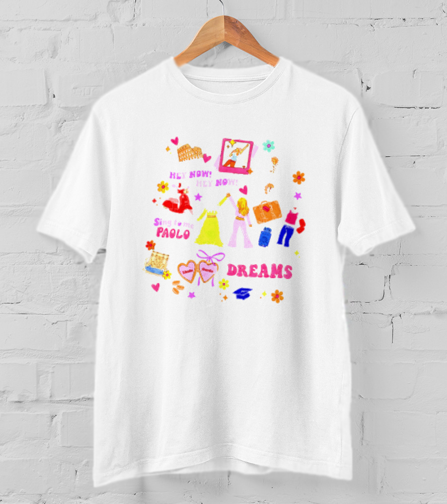 Lizzie McGuire Dreams Are Made Of Hey Now Hey Now Sing To Me Paolo T-Shirt
