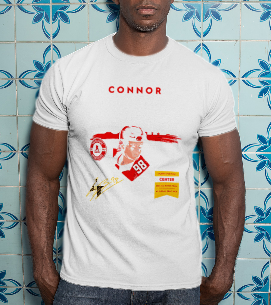 Connor Bedard Chicago Blackhawks #98 Rookie Spotlight Player Position Draft Pick T-Shirt