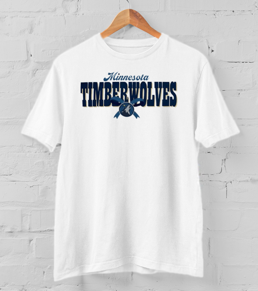 Minnesota Timberwolves Ribbon NBA Youth Adult Basketball Team T-Shirt
