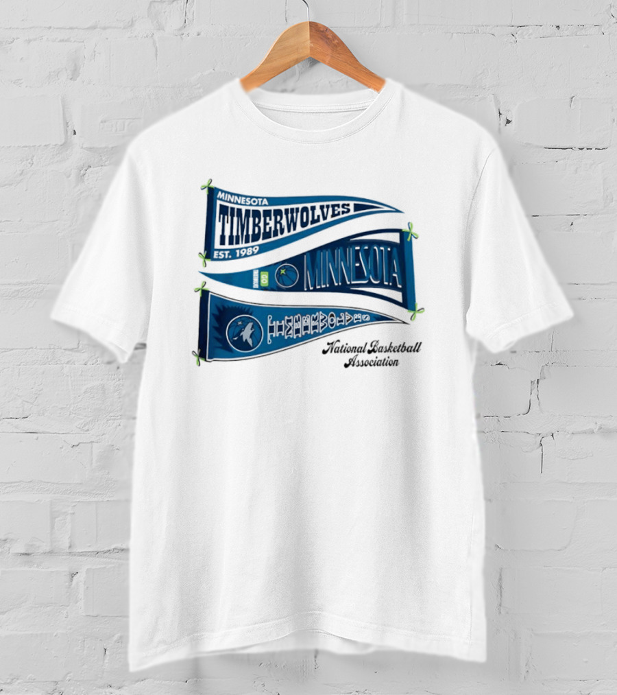 Minnesota Timberwolves NBA Pennants T-Shirt