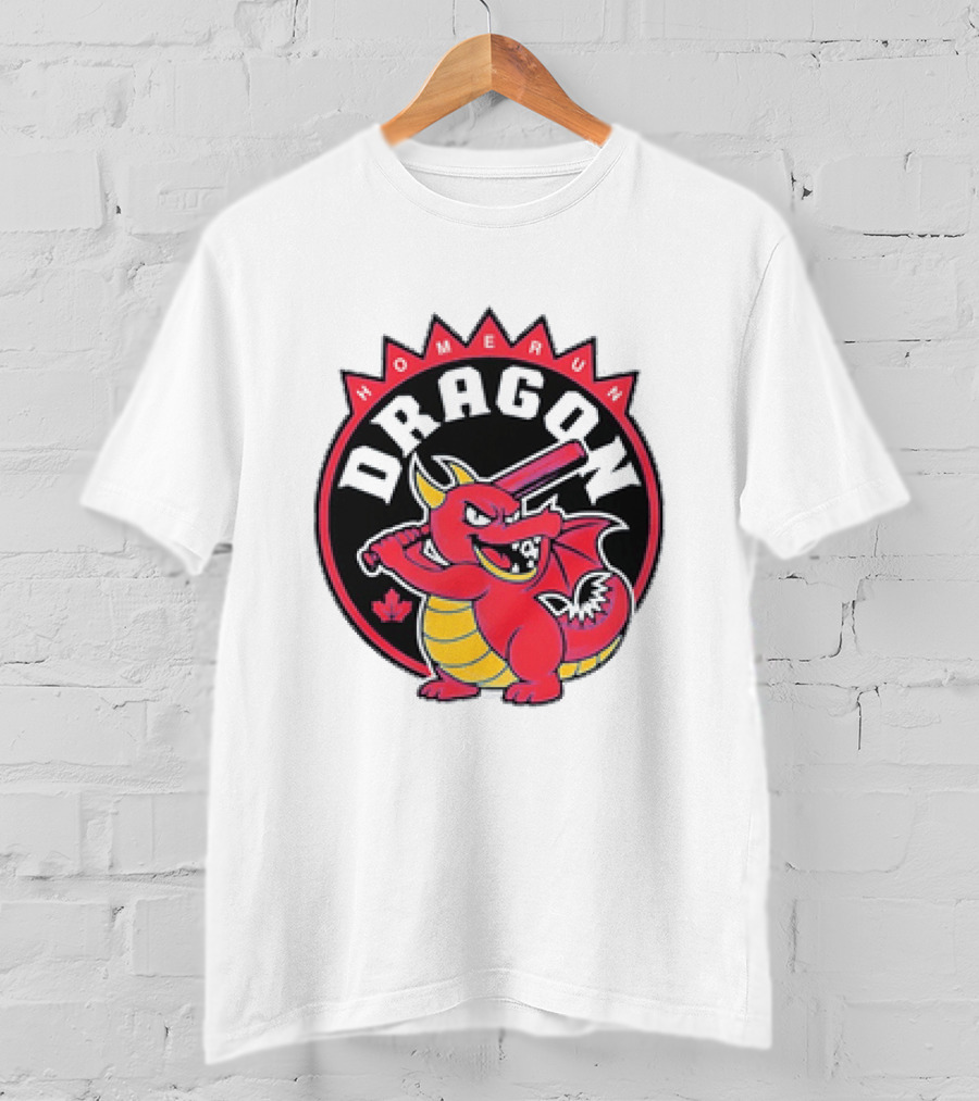 Homerun Dragon Toronto Blue Jays Baseball Canada Leaf T-Shirt