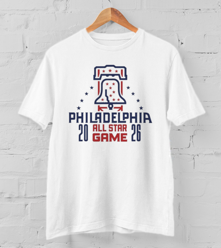Philadelphia 2026 All Star Game Liberty Bell Stars T-Shirt