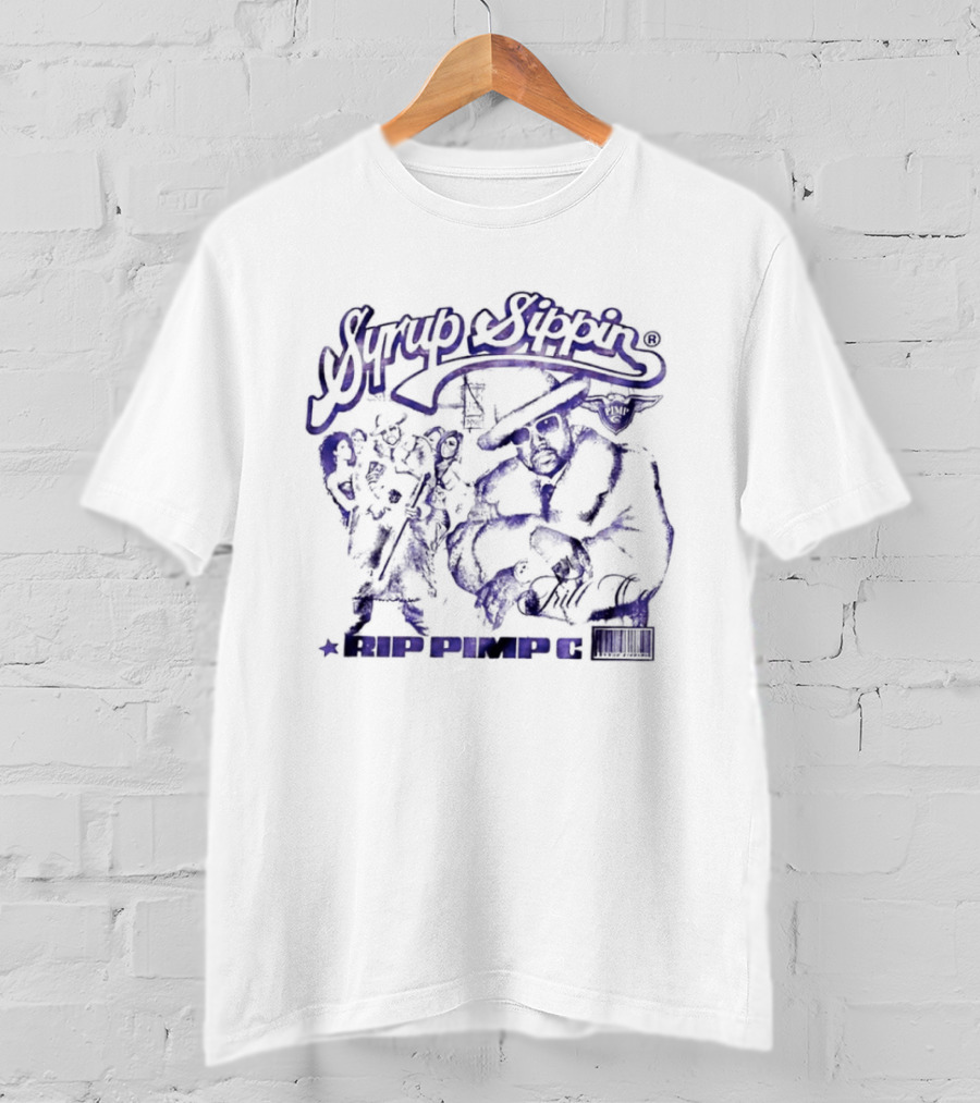 Pimp C Syrup Sippin RIP Pimp C Frill Co Trill Origin Legends T-Shirt