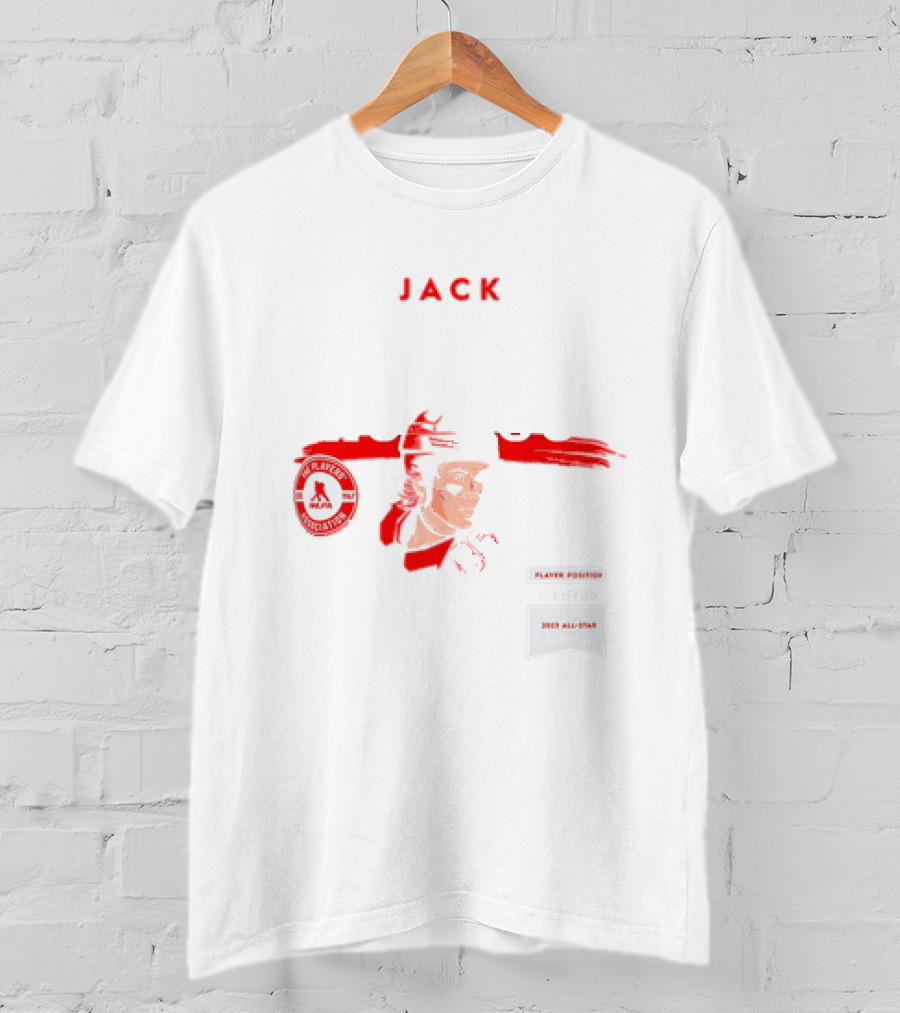 Jack Hughes New Jersey Devils Player 86 NHLPA Spotlight 2023 All Star T-Shirt