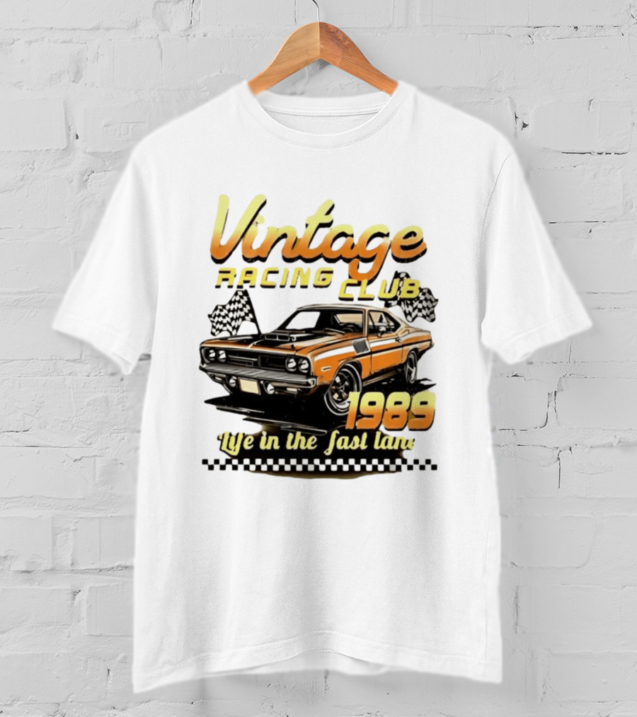 Vintage Racing Club 1989 Life In The Fast Lane T-Shirt