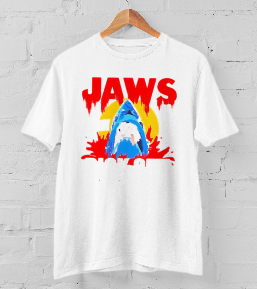 Jaws Bit My Dick Off Amity Island New England Shark Attack T-Shirt