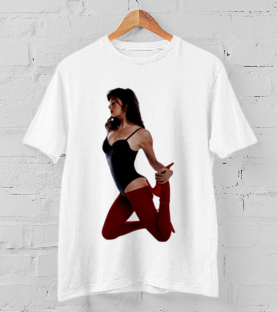 Rebecca Black Age Of The Exhibitionist Red Bodysuit And Stockings T-Shirt