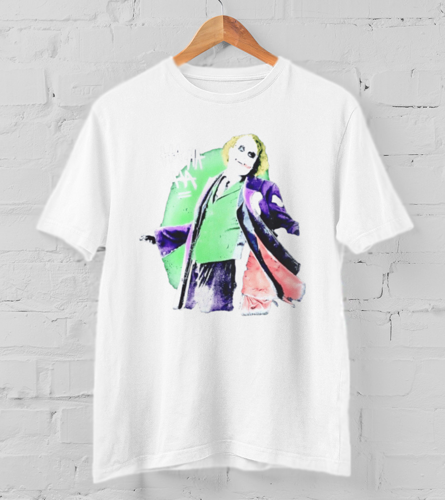 Joker The Dark Knight Ha Ha Ha Iconic Villain Laugh T-Shirt