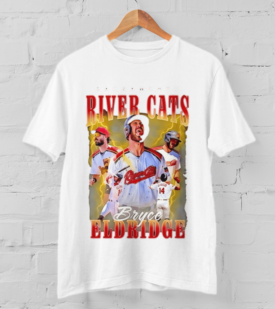Sacramento River Cats Bryce Eldridge Baseball Team Player Memorabilia T-Shirt