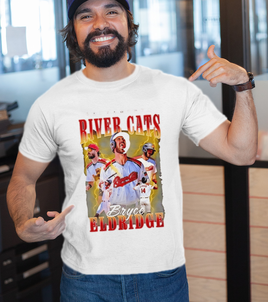 Sacramento River Cats Bryce Eldridge Baseball Team Player Memorabilia T-Shirt