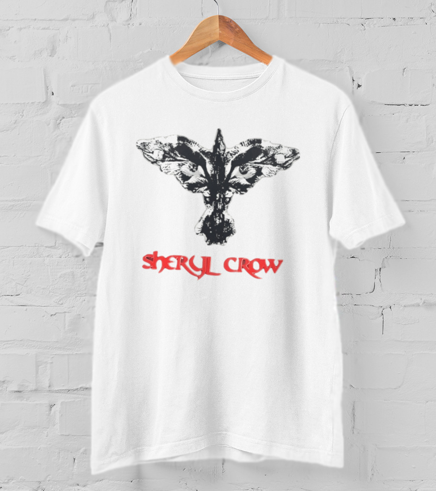 Sheryl Crow Black And White Bird T-Shirt