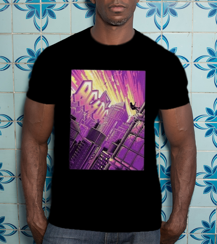 ACDC Charlotte PWR Up North America Tour July 11 2026 Skyline T-Shirt