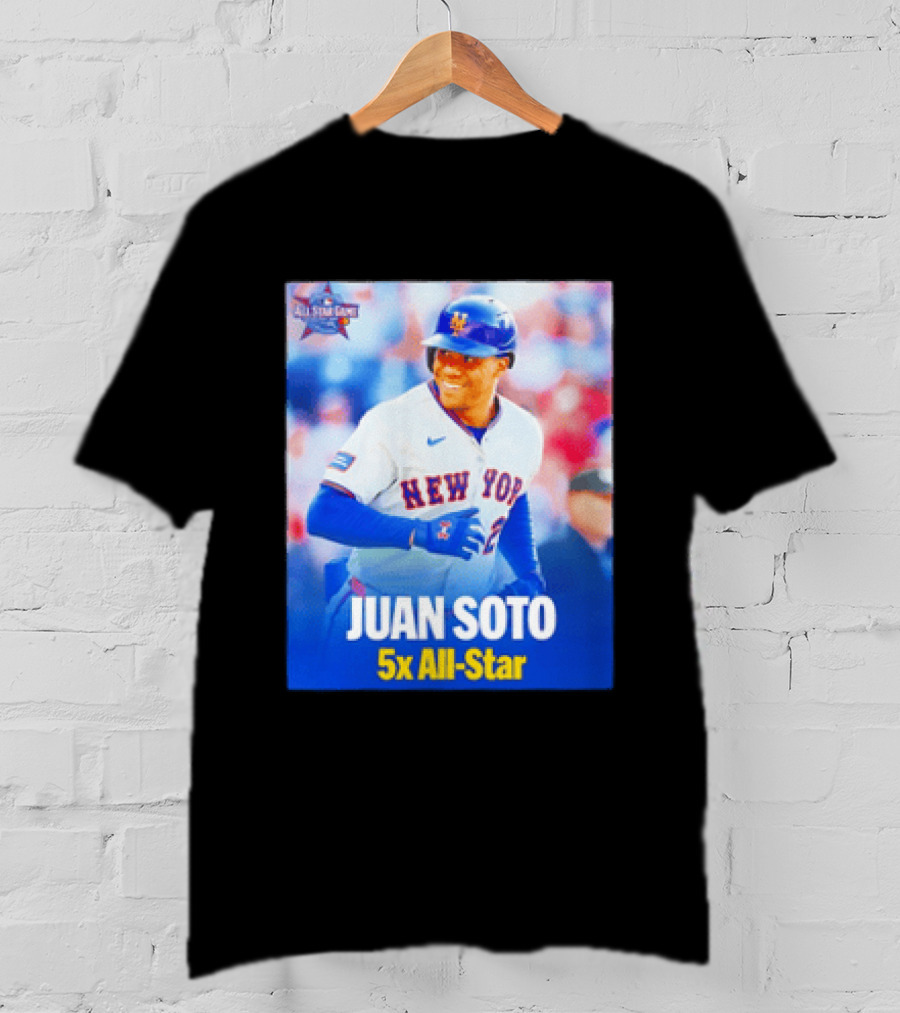 All Star Game 2026 New York Mets Juan Soto 5x All Star T-Shirt