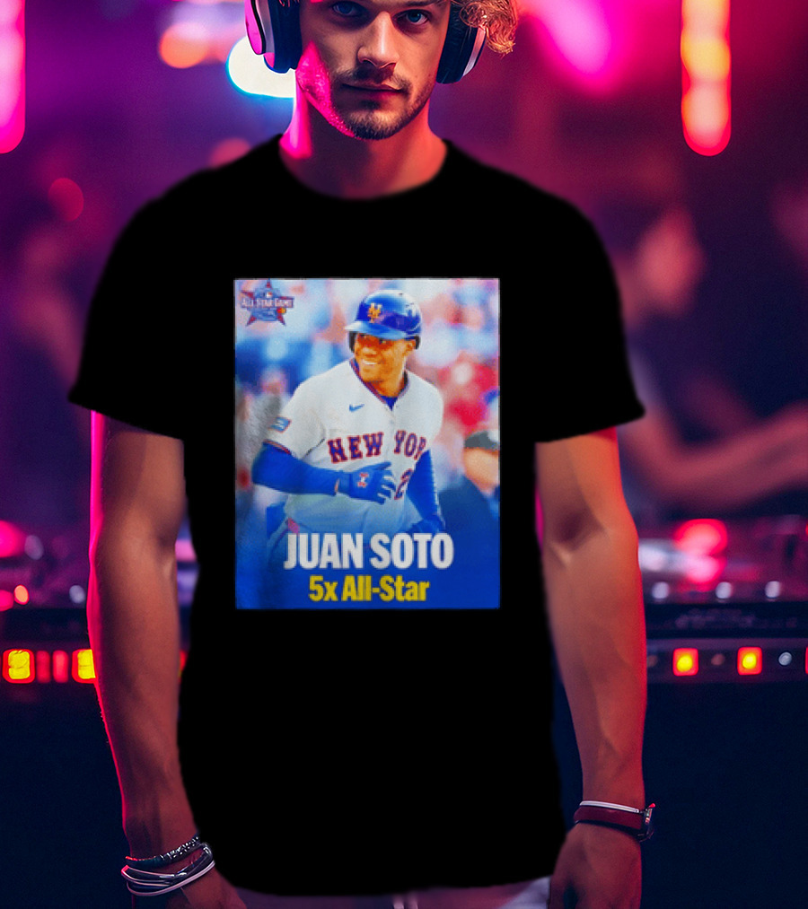 All Star Game 2026 New York Mets Juan Soto 5x All Star T-Shirt
