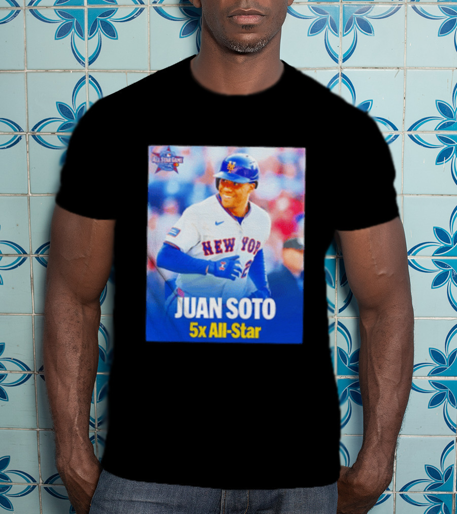 All Star Game 2026 New York Mets Juan Soto 5x All Star T-Shirt
