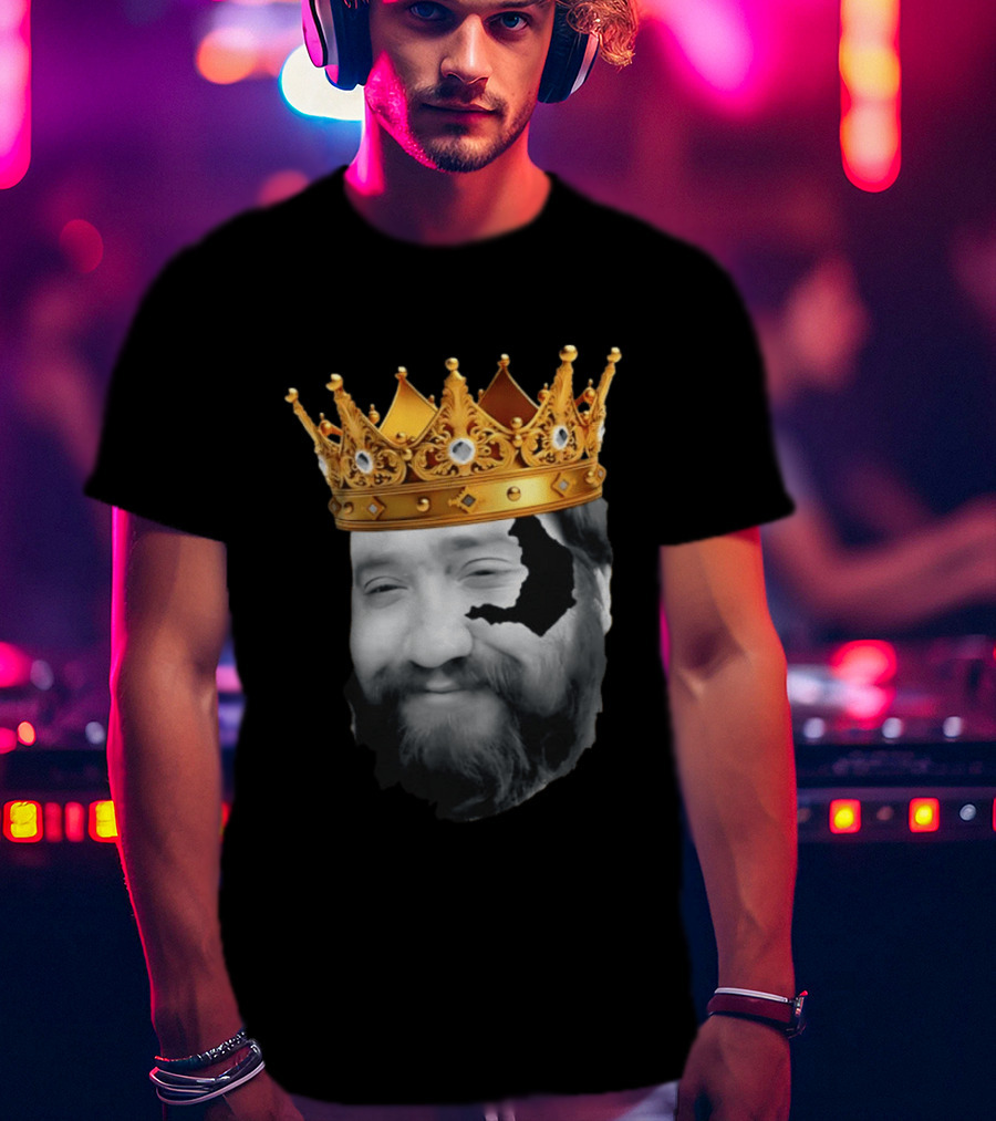 King Santori Cincinnati Bengals Crowned Beard Patch T-Shirt