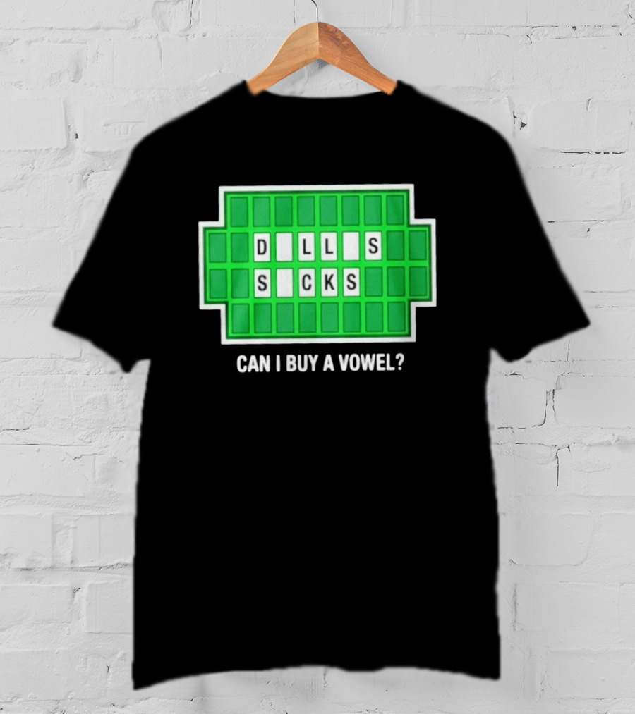 Dalls Scks Can I Buy A Vowel Game Show T-Shirt