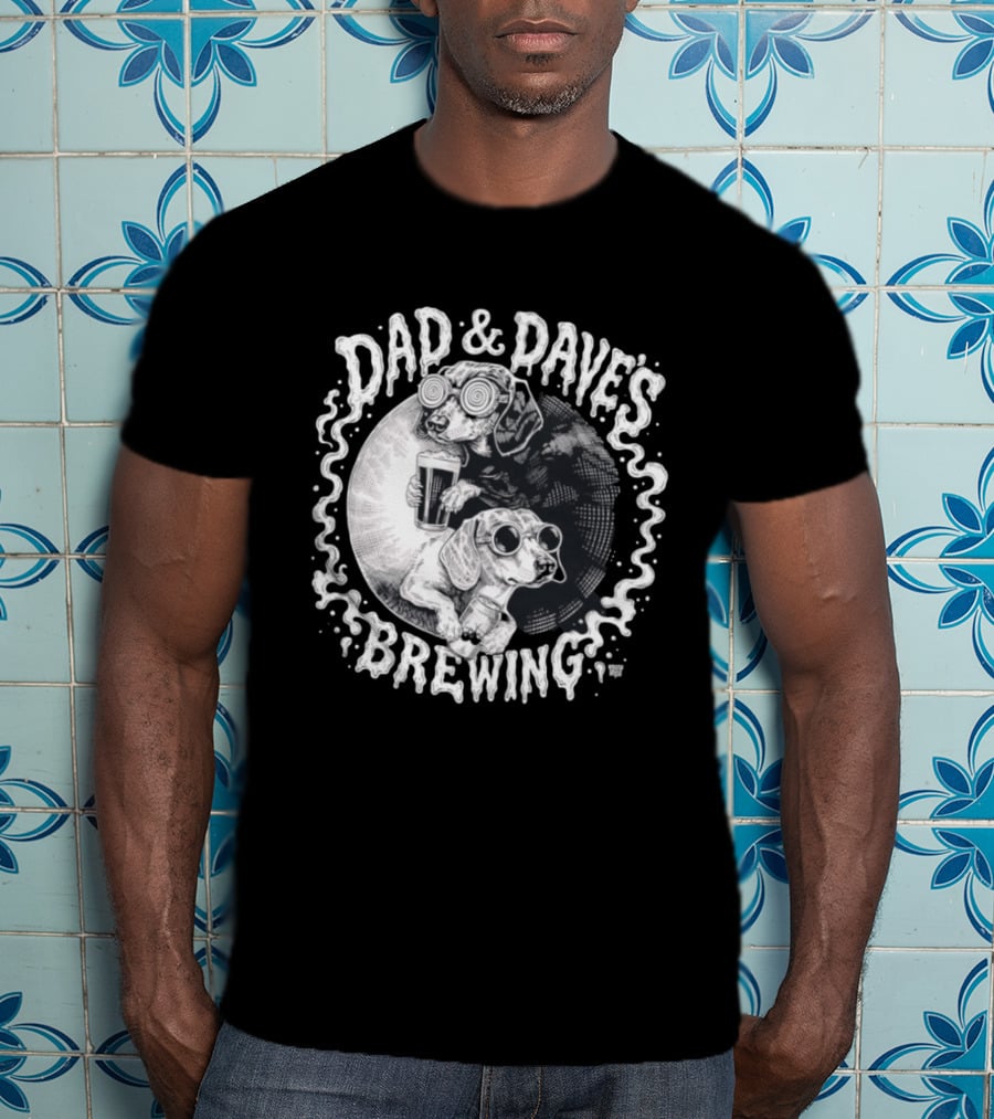 Dad & Dave's Brewing Dogs With Goggles T-Shirt