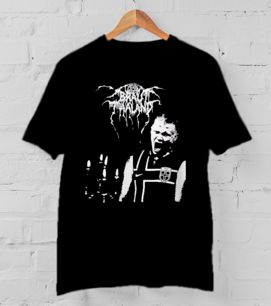 Erling Haaland Norway Black Metal Heavy Metal Braut Football T-Shirt