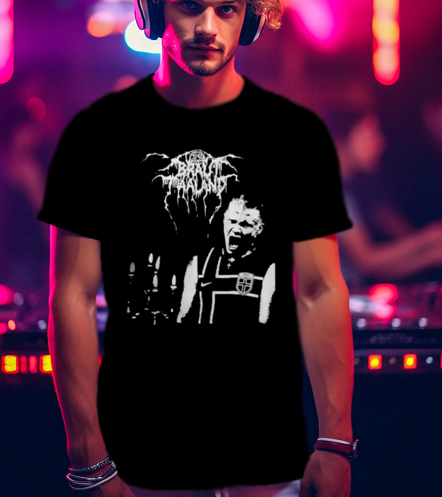 Erling Haaland Norway Black Metal Heavy Metal Braut Football T-Shirt