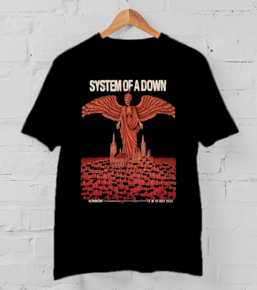 System Of A Down London England July 13 15 2026 Event Pop Up Exclusive SOAD T-Shirt