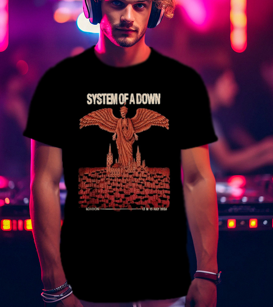 System Of A Down London England July 13 15 2026 Event Pop Up Exclusive SOAD T-Shirt