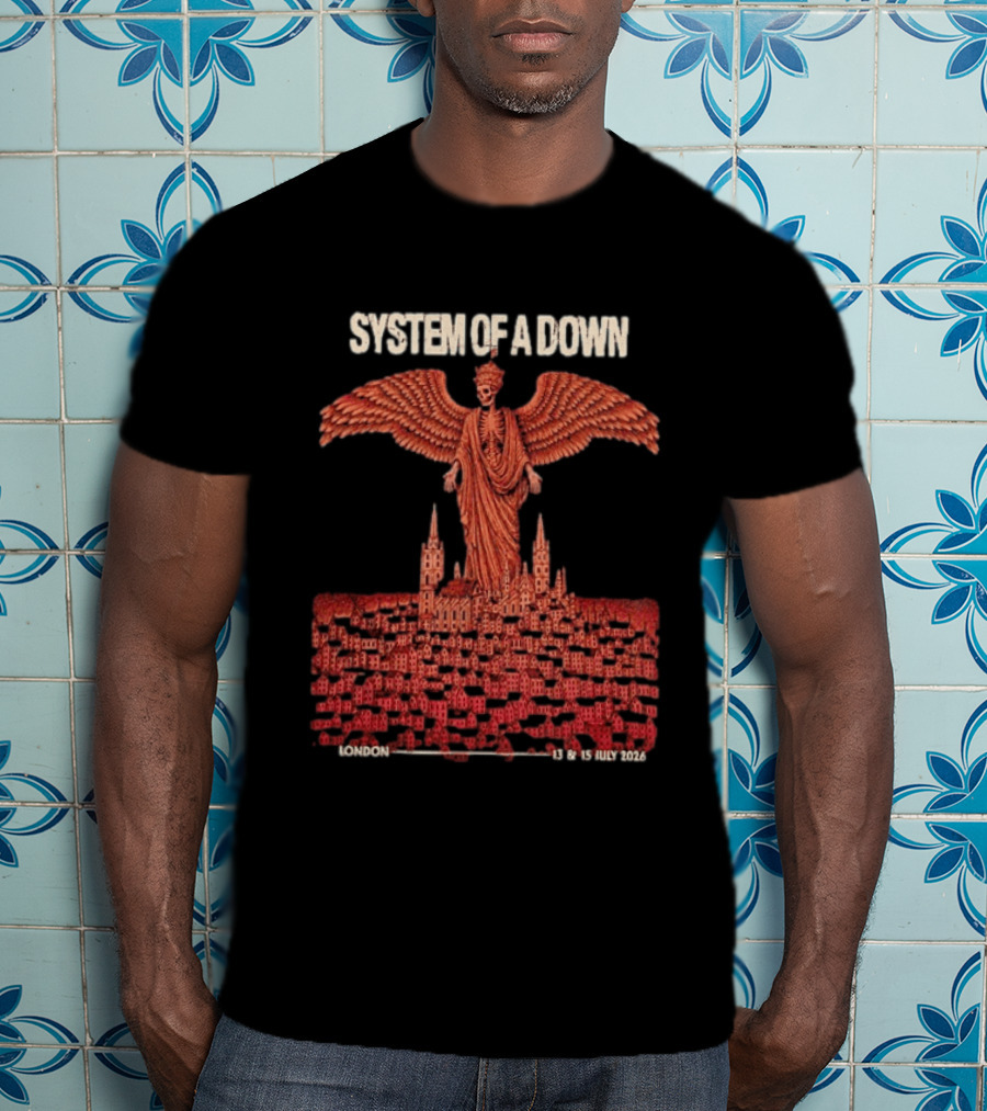 System Of A Down London England July 13 15 2026 Event Pop Up Exclusive SOAD T-Shirt