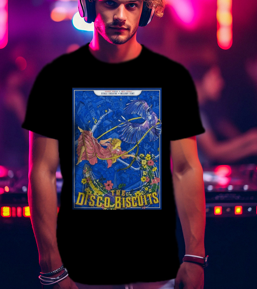 The Disco Biscuits July 11 2026 Jeezum Crow Music Festival Vermont Tour Stale Theatre Melody Tent T-Shirt
