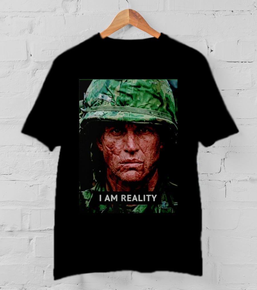 I Am Reality Camouflage Soldier Face T-Shirt