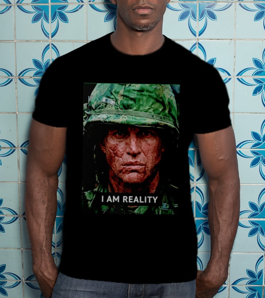 I Am Reality Camouflage Soldier Face T-Shirt