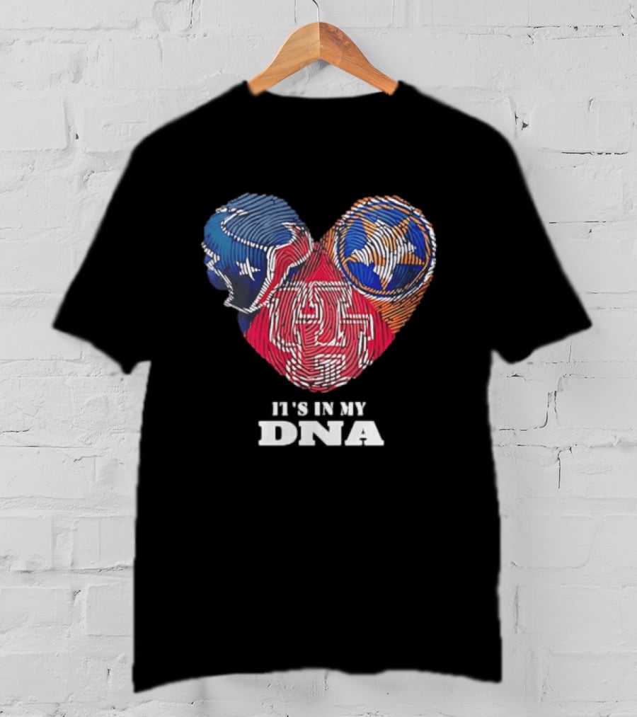 Houston Texans Tennessee Titans It's In My DNA Football Fan T-Shirt