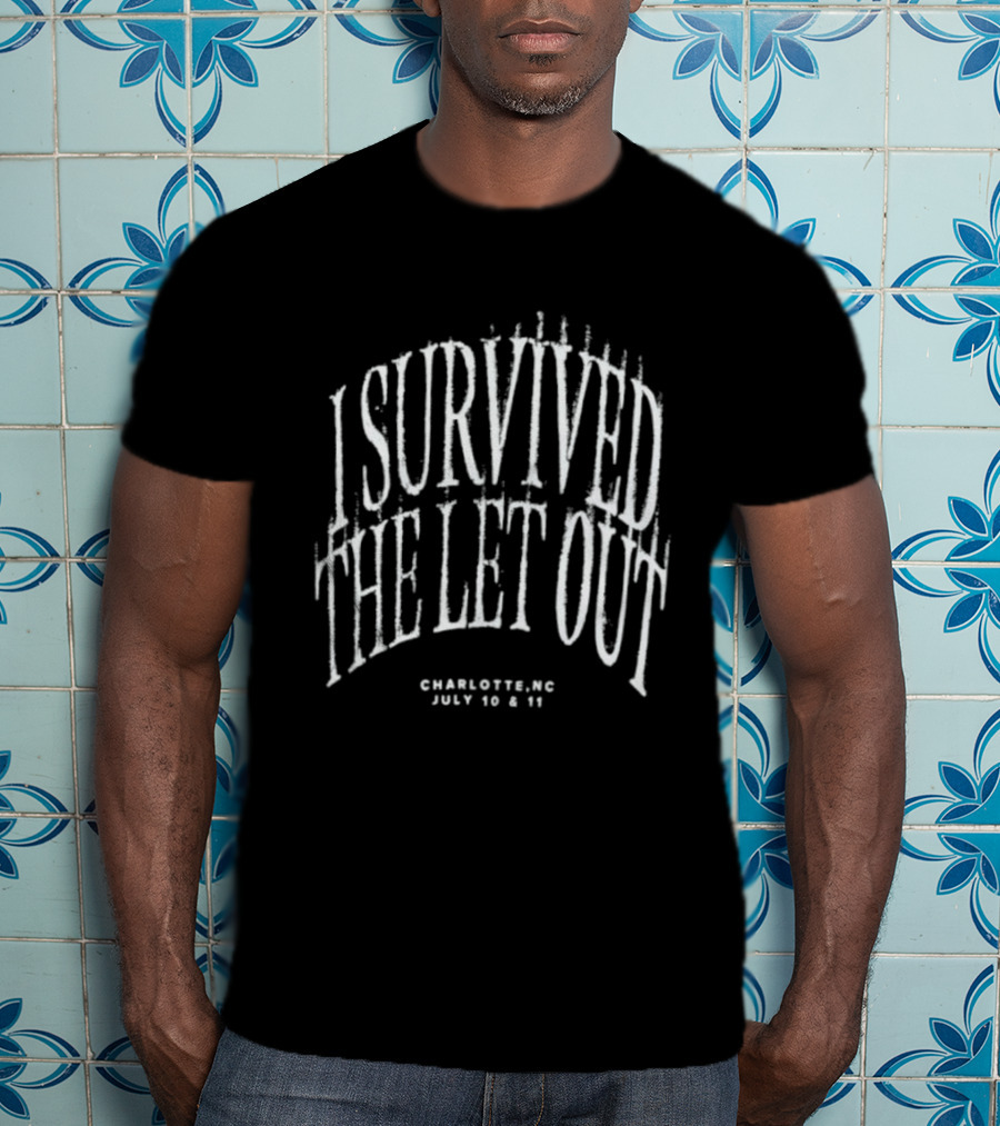 I Survived The Let Out Charlotte NC July 10 11 Concert Event J Cole T-Shirt