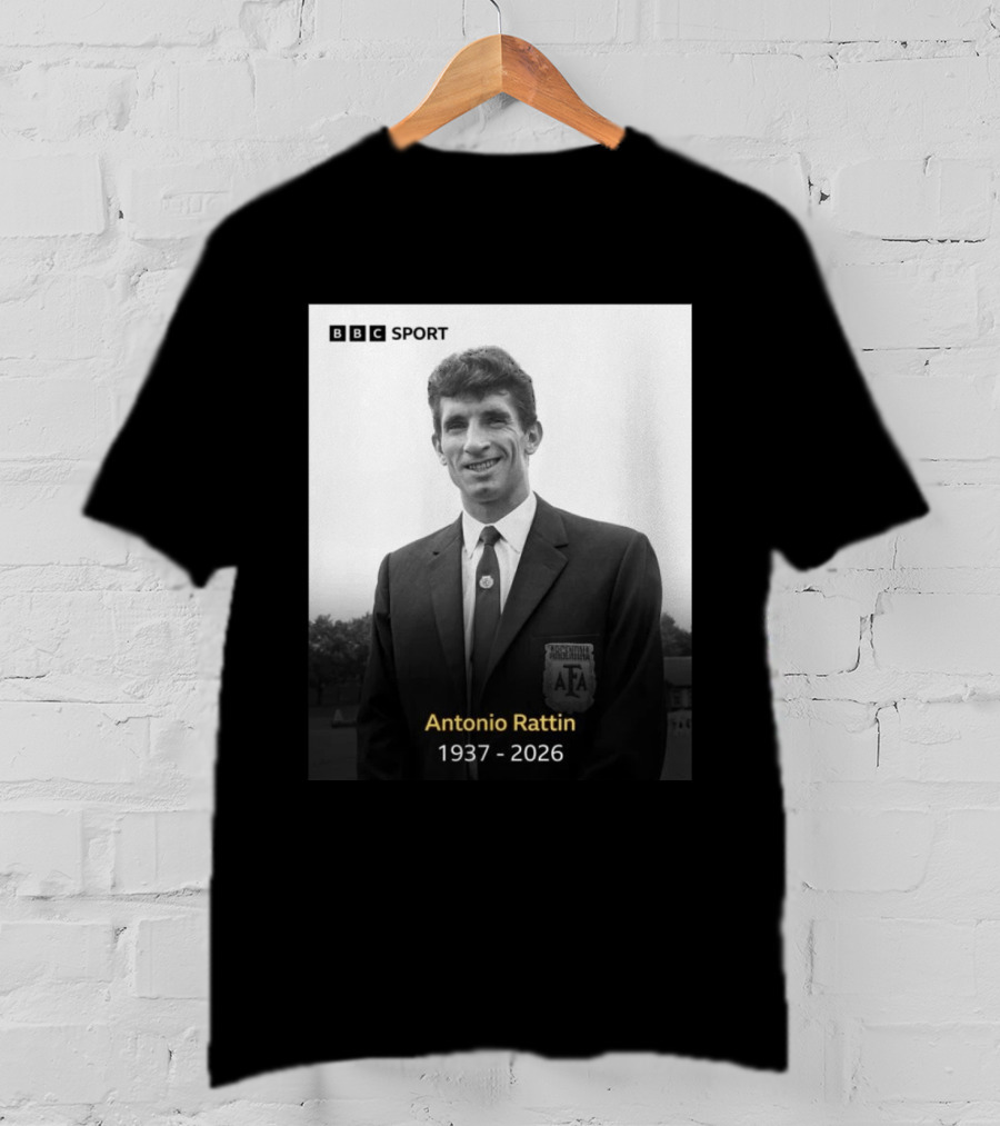 BBC Sport Antonio Rattín 1937 2026 Argentina AFA T-Shirt