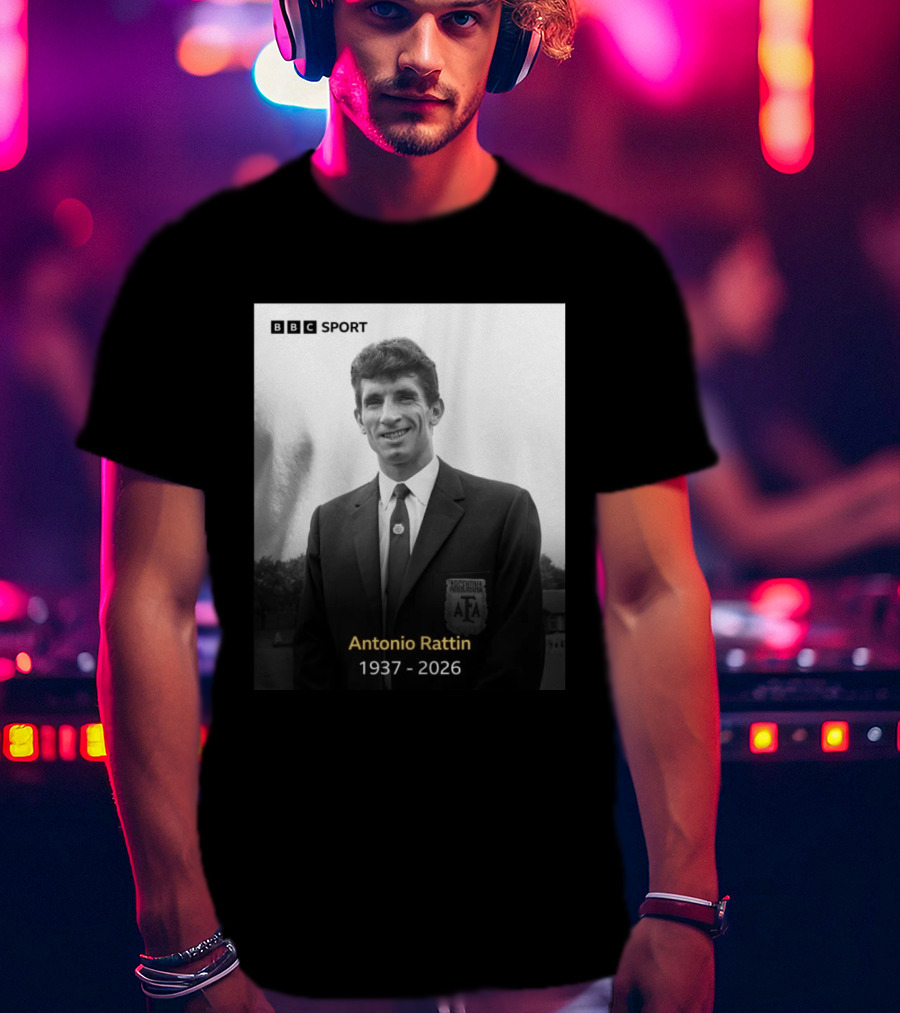 BBC Sport Antonio Rattín 1937 2026 Argentina AFA T-Shirt