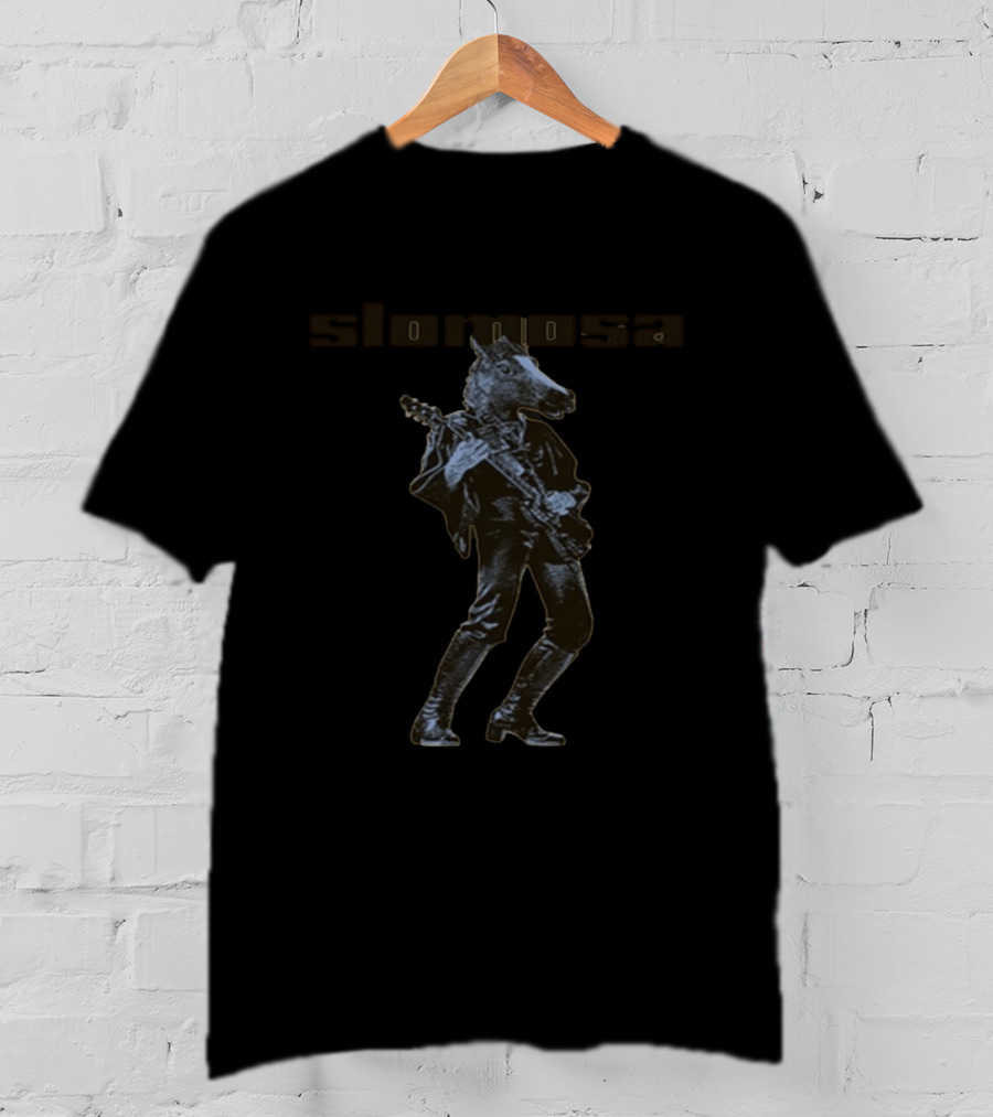 Slomosa Horse Rocker Musician With Guitar T-Shirt
