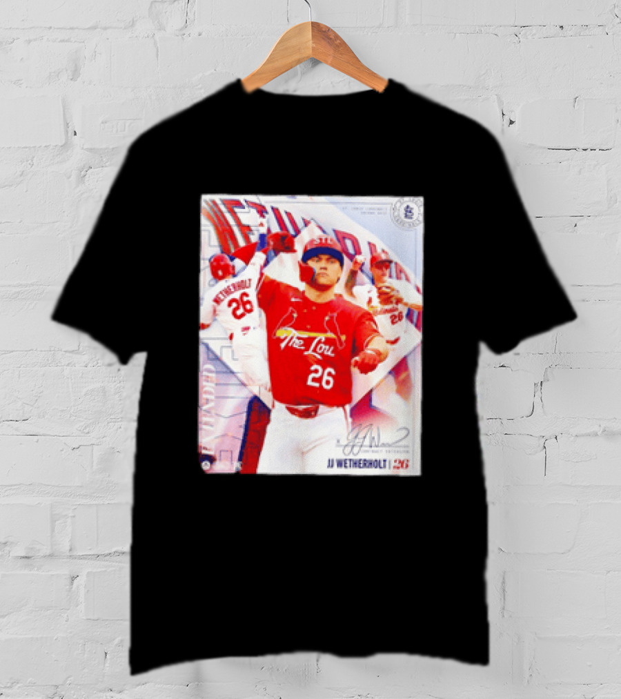 St. Louis Cardinals JJ Wetherholt 26 MLB Fan Memorabilia T-Shirt