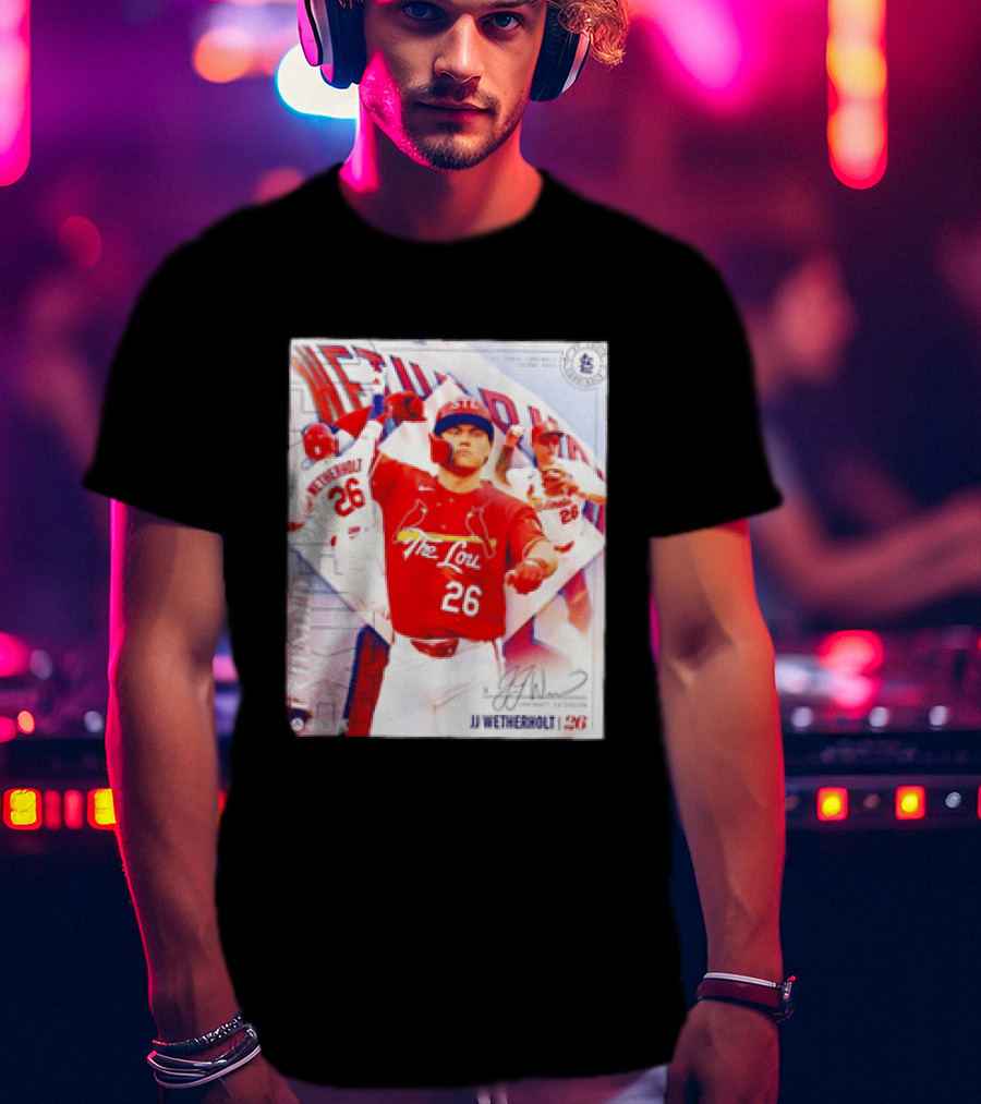 St. Louis Cardinals JJ Wetherholt 26 MLB Fan Memorabilia T-Shirt