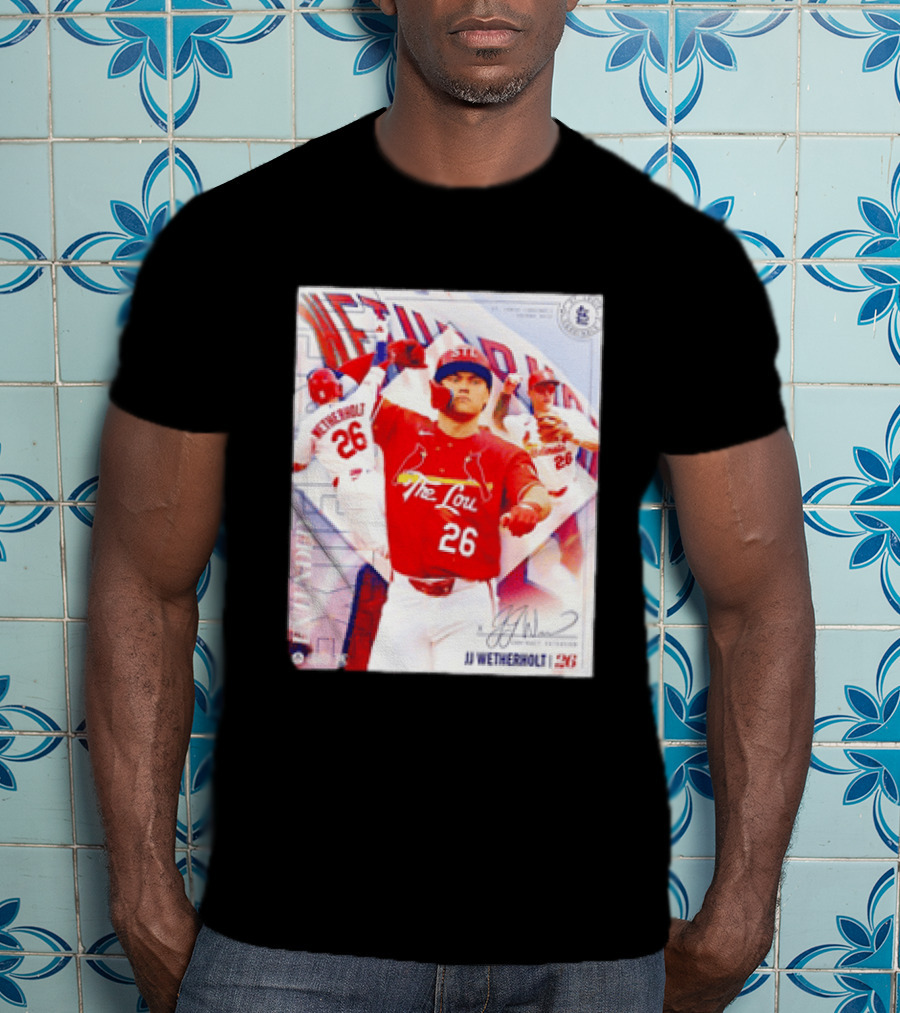 St. Louis Cardinals JJ Wetherholt 26 MLB Fan Memorabilia T-Shirt