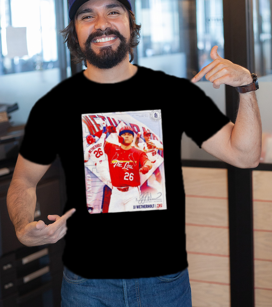 St. Louis Cardinals JJ Wetherholt 26 MLB Fan Memorabilia T-Shirt