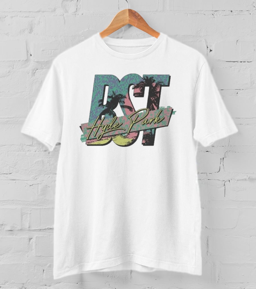 BST Hyde Park 10th July 2026 Pitbull Event Tropical Palms T-Shirt