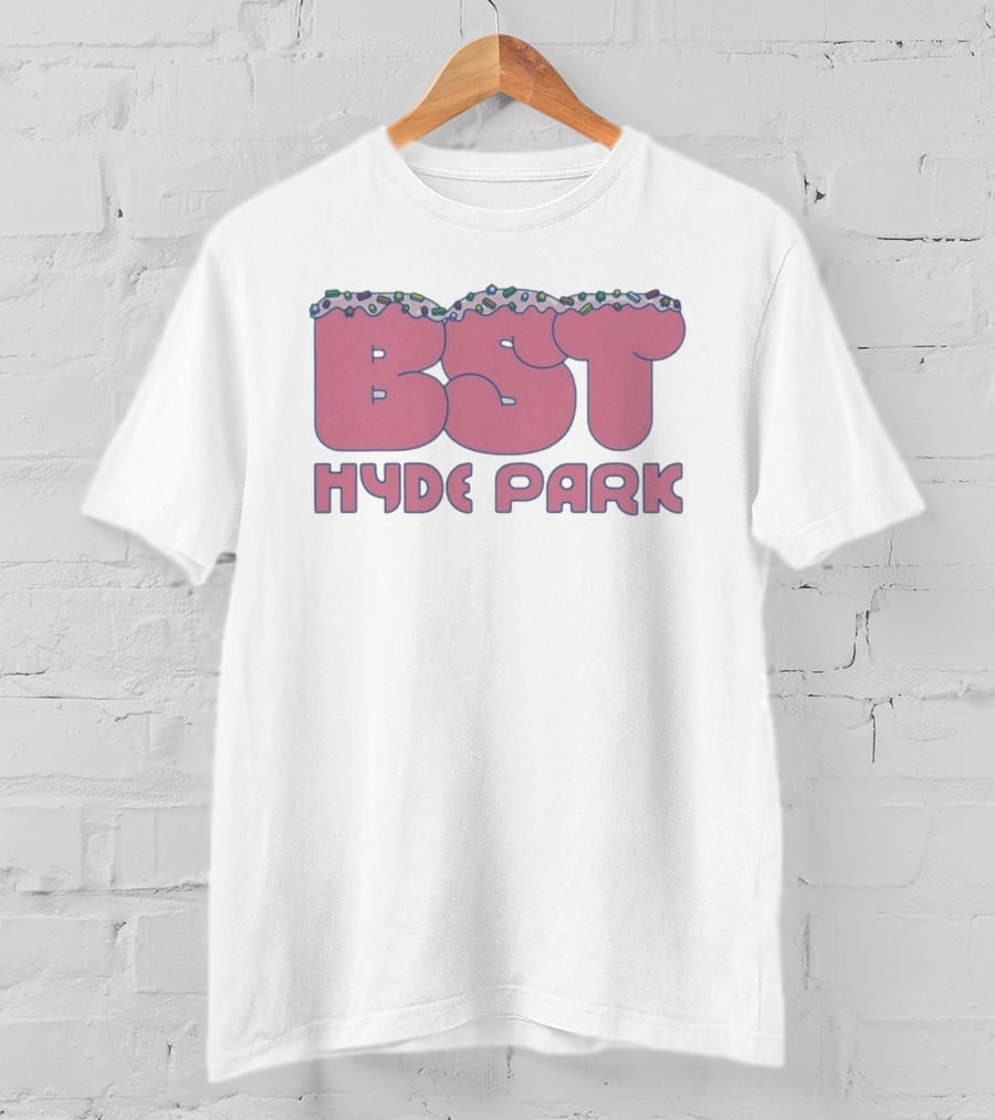BST Hyde Park 2026 X Lewis Capaldi 12th July Event Pink Frosted Sprinkles T-Shirt