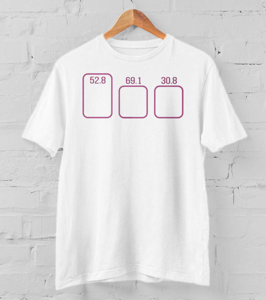 Celebrating GPT 5.6 Release Day Numbers 52.8 69.1 30.8 T-Shirt