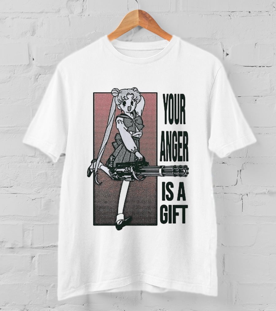 Sailor Moon Your Anger Is A Gift Rage Against The Machine Anime T-Shirt