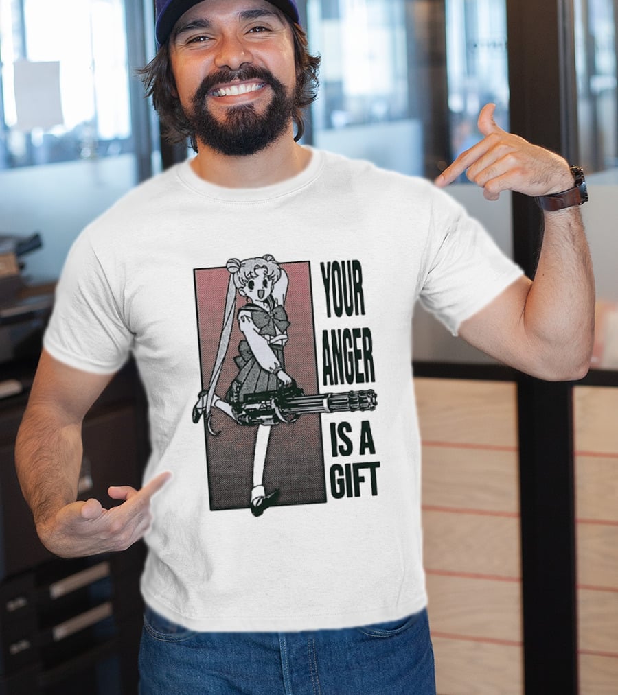 Sailor Moon Your Anger Is A Gift Rage Against The Machine Anime T-Shirt