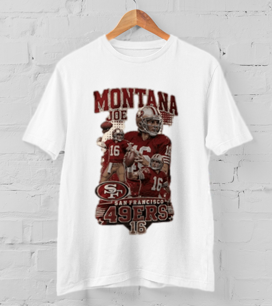 San Francisco 49ers Montana Joe 16 Football Player T-Shirt