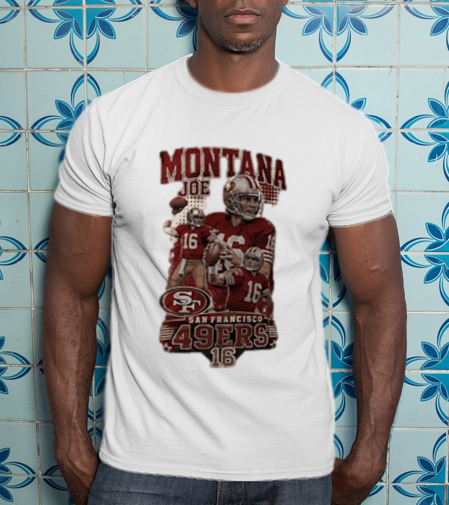 San Francisco 49ers Montana Joe 16 Football Player T-Shirt