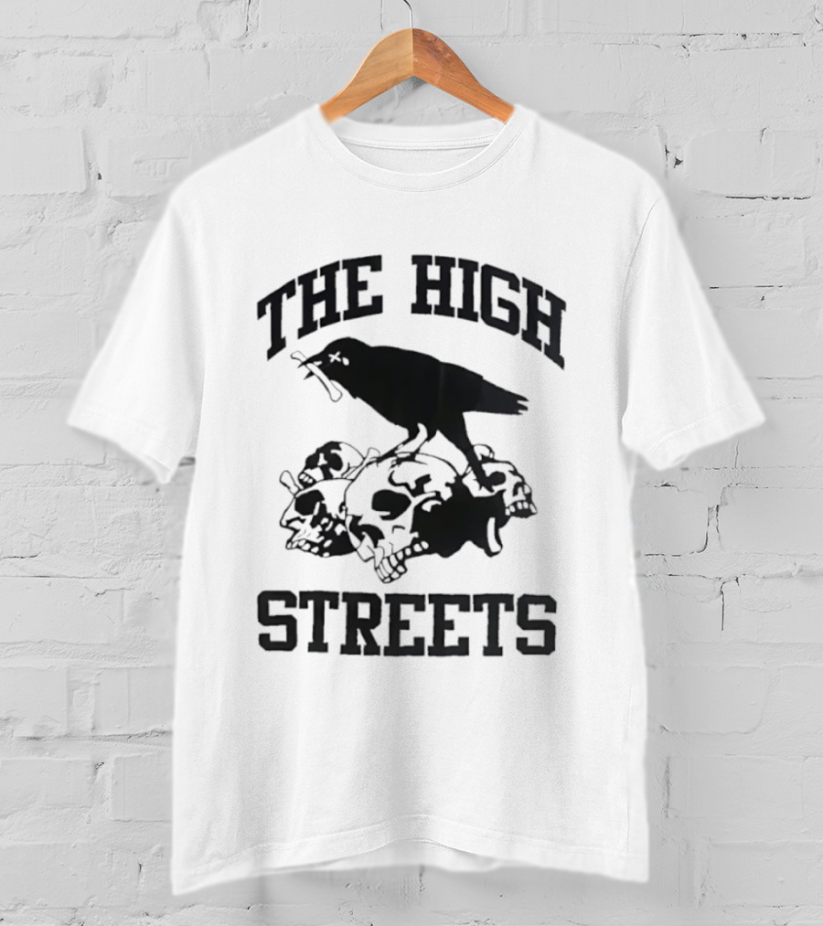 The High Streets Crow On Skulls T-Shirt